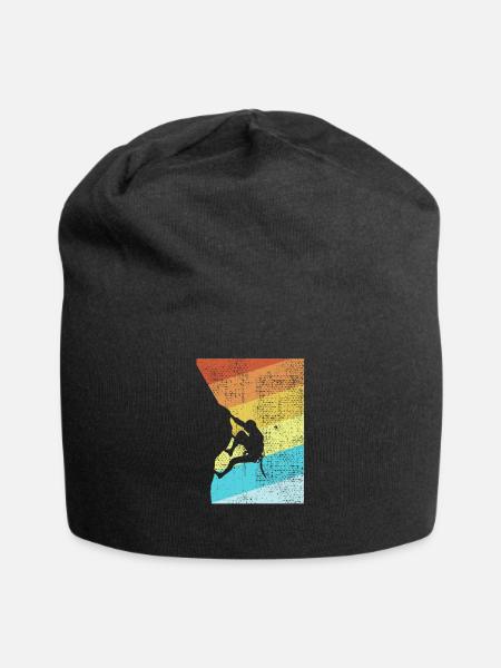 Rock Climbing - Jersey Beanie - black