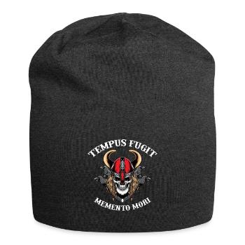 Tempus fugit memento mori - Jersey Beanie - charcoal grey - Front