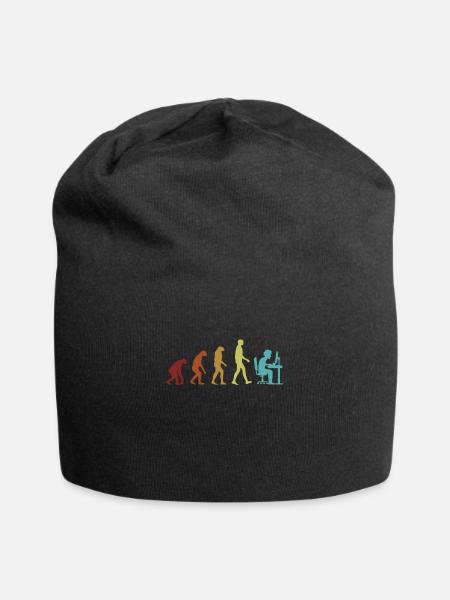 Programmer Evolution Softwareingenieur Coder - Jersey-Beanie - Schwarz