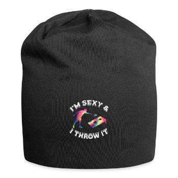 Drôle je suis sexy et je le lance Shooting Throwing - - Bonnet en jersey - noir - Devant