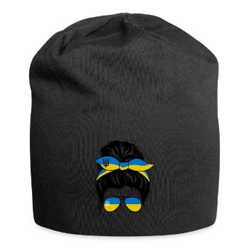Ukraine Girl - Jersey-Beanie - Schwarz - Vorne