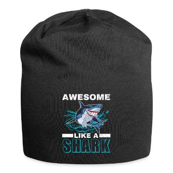 Horny en tant qu’amoureux des requins biologie marine mer - Bonnet en jersey - noir - Devant
