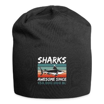 Amoureux des requins Biologie marine Animaux marins - Bonnet en jersey - noir - Devant