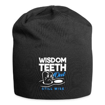 Weisheitszähne Weisheitszahn Patient Zahnarzt - Jersey-Beanie - Schwarz - Vorne