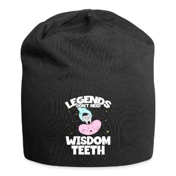 Weisheitszähne Weisheitszahn Patient Zahnarzt - Jersey-Beanie - Schwarz - Vorne