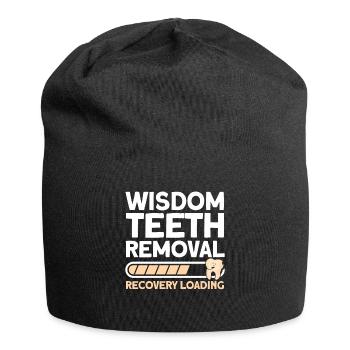 Weisheitszähne Weisheitszahn Patient Zahnarzt - Jersey-Beanie - Schwarz - Vorne