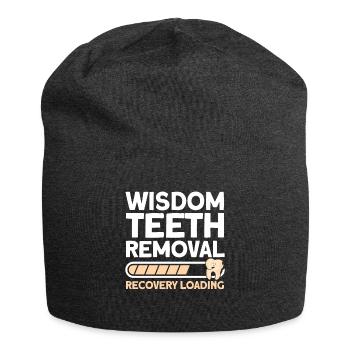 Weisheitszähne Weisheitszahn Patient Zahnarzt - Jersey-Beanie - Anthrazit - Vorne