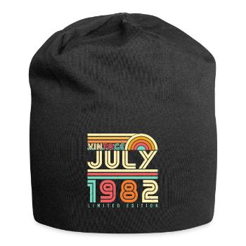 July 1982 40th birthday - Jersey Beanie - black - Front