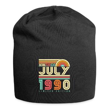 Geboren Juli 1990 - Jersey-Beanie - Schwarz - Vorne