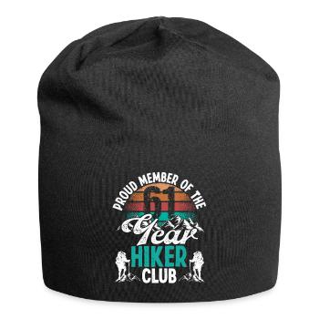61 Year Old Hiker Mountains Hiking Birthday 61 - Jersey-Beanie - Schwarz - Vorne