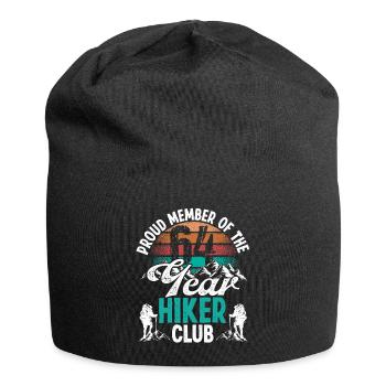 64 Year Old Hiker Mountains Hiking Birthday 64 - Jersey-Beanie - Schwarz - Vorne