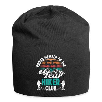 55 Year Old Hiker Mountains Hiking Birthday 55 - Jersey-Beanie - Schwarz - Vorne