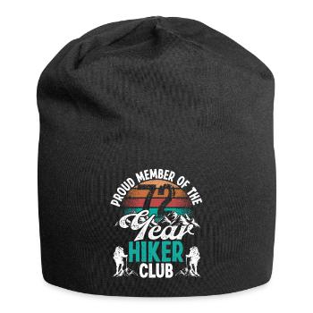 72 Year Old Hiker Mountains Hiking Birthday 72 - Jersey Beanie - black - Front