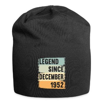 Born December 1952 70 years 70s 70th birthday - Jersey Beanie - black - Front
