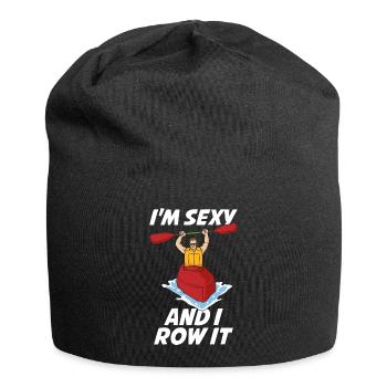 Dans Sexy et je rame it Kayak cadeau - Bonnet en jersey - noir - Devant