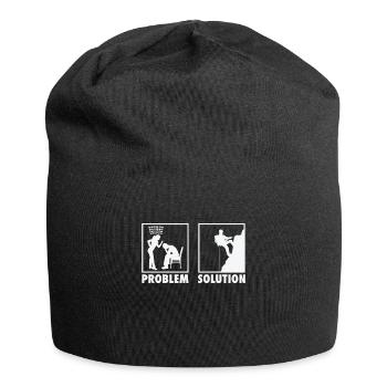 Mountain Climbing Mountain Climber Statement - Jersey Beanie - black - Front