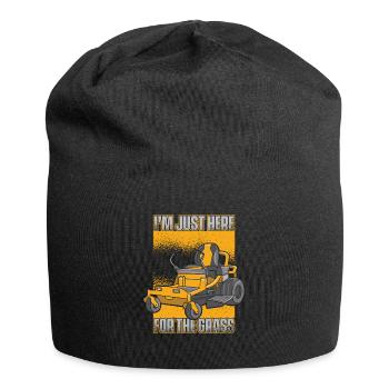 Lawn Mower Lawn Mower Garden - Jersey Beanie - black - Front
