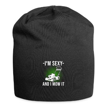 Dans Sexy et je le tonds Tondeuse à gazon d’aménagement paysager - Bonnet en jersey - noir - Devant