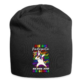 Bye bye Kindergarten ich rocke jetzt die schule - Jersey-Beanie - Schwarz - Vorne