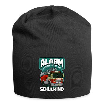 Alarm ich bin jetzt ein Schulkind 1. Klasse - Jersey-Beanie - Schwarz - Vorne