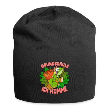 Grundschule ich komme 1. Klasse Schulkind - Jersey-Beanie - Schwarz - Vorne