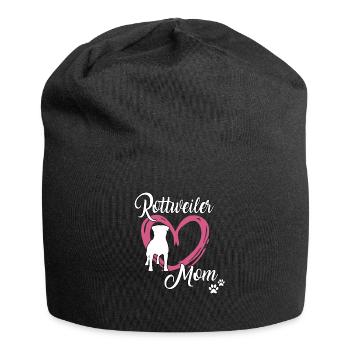 Rottweiler Maman Maîtresse École de chiens Rottweiler - Bonnet en jersey - noir - Devant