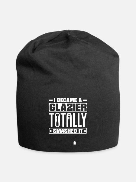 Glazier Window Fitter I Became A Glazier Totally - Jersey-Beanie - Schwarz