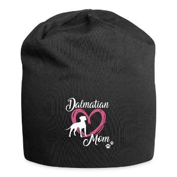 Dalmatinian Maman Maîtresse École de Chien Dalmatien - Bonnet en jersey - noir - Devant