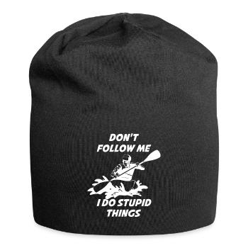 Don't Follow Me Kayak Kayak Gift - Jersey Beanie - black - Front