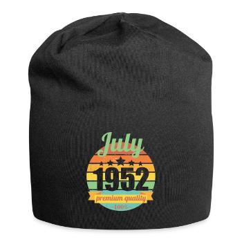Born July 1952 70 years 70s 70th birthday - Jersey Beanie - black - Front