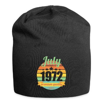 Né en juillet 1972 50 ans 50s 50e anniversaire - Bonnet en jersey - noir - Devant