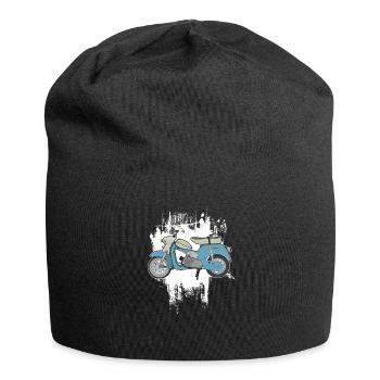 DS50 / Schwalbenfahrer / Ostalgie / Mofa Oldtimer - Jersey-Beanie - Schwarz - Vorne