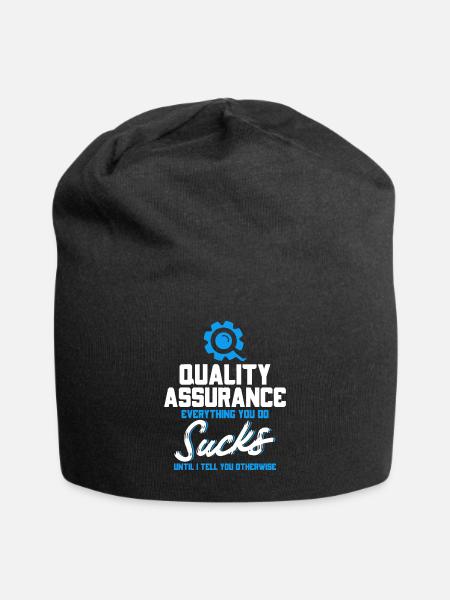 QA Ingenieur QA Tester Software Tester - Jersey-Beanie - Schwarz
