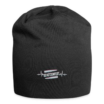 Schützenfest Herzschlag Schützenverein - Jersey-Beanie - Schwarz - Vorne