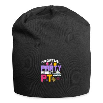 Physiotherapeut - Jersey-Beanie - Schwarz - Vorne