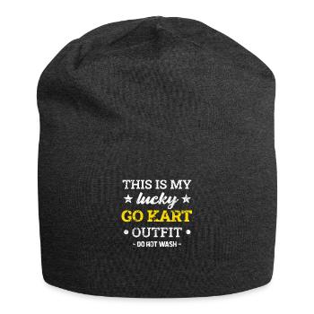Go Kart Driver - Kart Driver Go-Kart Saying - Jersey Beanie - charcoal grey - Front