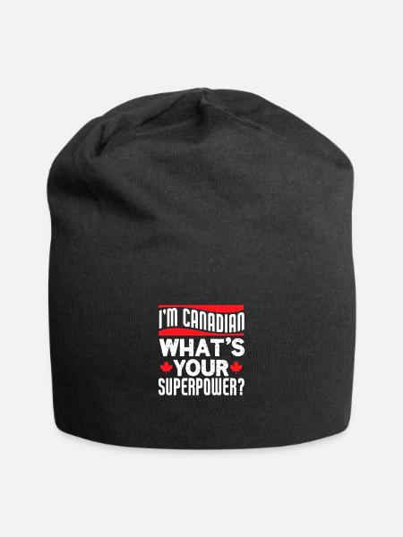 Canada - Bonnet en jersey - noir
