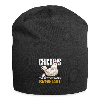 Chicken - Jersey Beanie - charcoal grey - Front