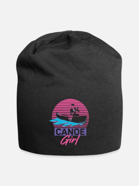 Canoë Canoë Fille Rétro Canoë - Bonnet en jersey - noir