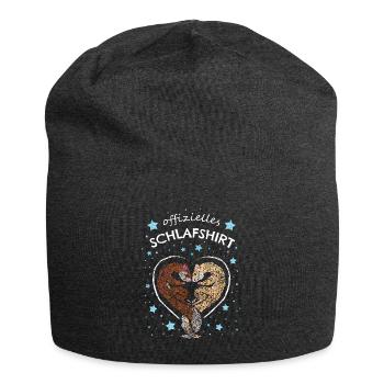 Schlafshirt Frettchen Frettchenliebhaber - Jersey-Beanie - Anthrazit - Vorne