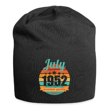 Born July 1952 70 years 70s 70th birthday - Jersey Beanie - black - Front