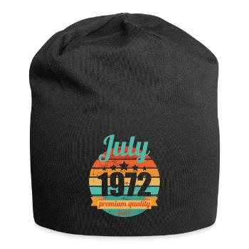 Né en juillet 1972 50 ans 50s 50e anniversaire - Bonnet en jersey - noir - Devant