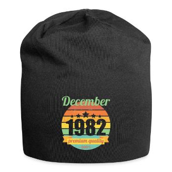 Born December 1982 40 years 40s 40th birthday - Jersey Beanie - black - Front