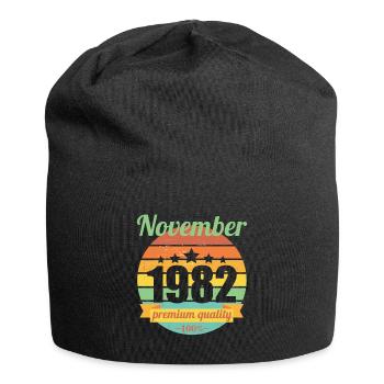 Born November 1982 40 years 40s 40th birthday - Jersey Beanie - black - Front