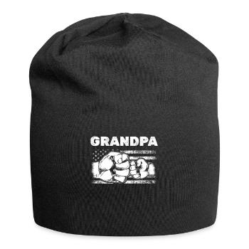 Grandpa US Flag Grandpa & Grandson Fist Bump - Jersey-Beanie - Schwarz - Vorne