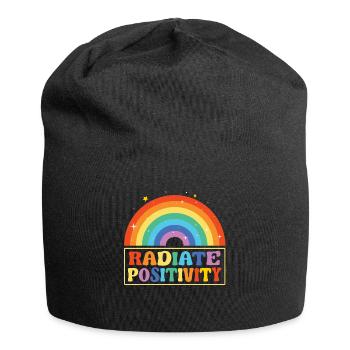 Rayonner de positivité - Bonnet en jersey - noir - Devant