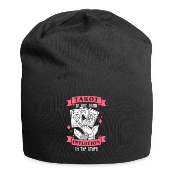 Divination Intuition Tarot Cards Fortune Telling - Jersey Beanie - black - Front