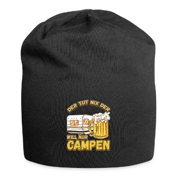 Der Tut Nix Der Will Nur Campen - Wohnmobil Natur - Jersey-Beanie - Schwarz - Vorne