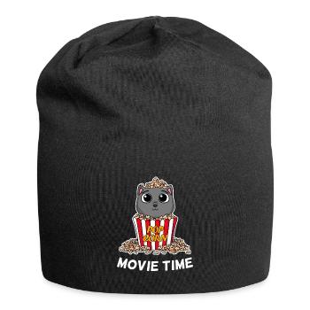 Cinema Evening Movie Night Cinema British Shorthair - Jersey Beanie - black - Front