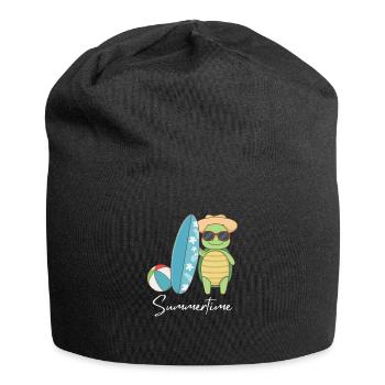 Summertime Summer Shirt Women Men - Jersey Beanie - black - Front